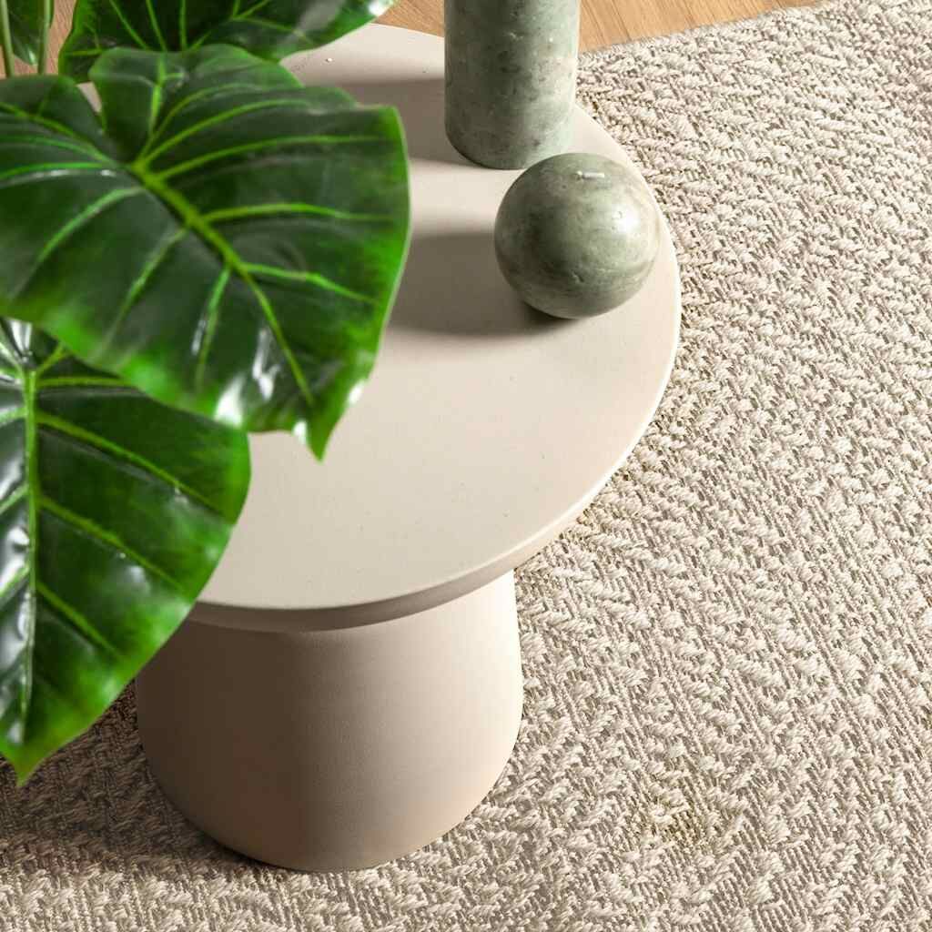 Vidaxl Alfombra Zizur Apariencia Yute Interior Exterior Crema 80x250cm_1