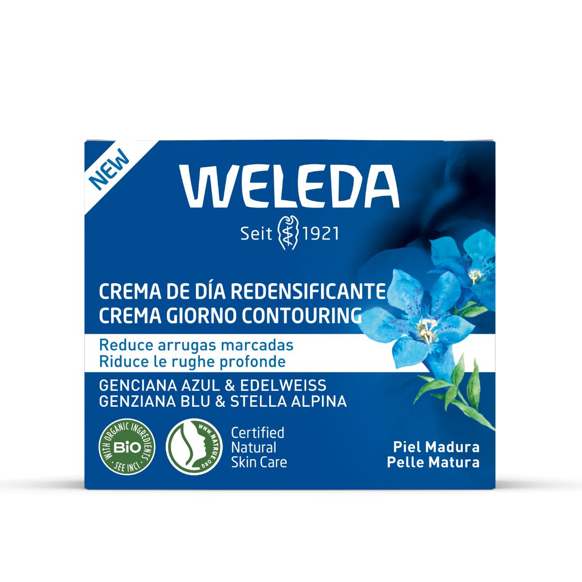 Crema de día redensificante de Genciana azul y Edelweiss Weleda 40 ml