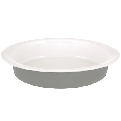 Bateria De Cocina 7 Piezas De Acero Vitrificado Apta Para Induccion Magefesa Con Fuente Oval 36cm En Gres Masterpro Gravity