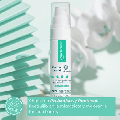 Crema facial de repollo apta para piel atópica Green Corners 50 ml