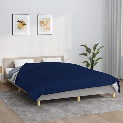 Vidaxl Manta Con Peso Tela Azul 220x230 Cm 15 Kg_1