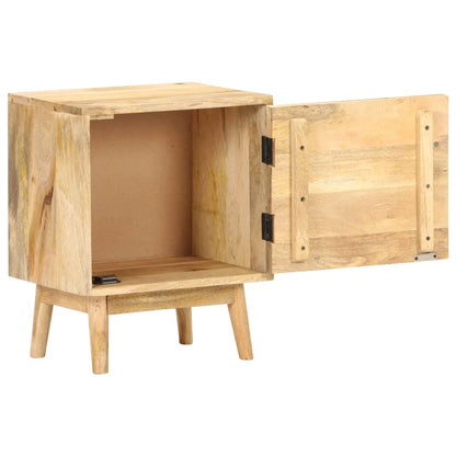 Mesita De Noche De Madera Maciza De Mango 40x30x50 Cm_1