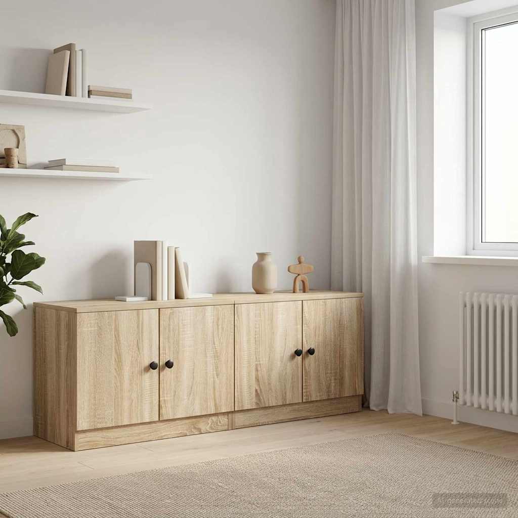 Armario De Almacenamiento Para Cama Alta 2 Uds. Roble Sonoma_2