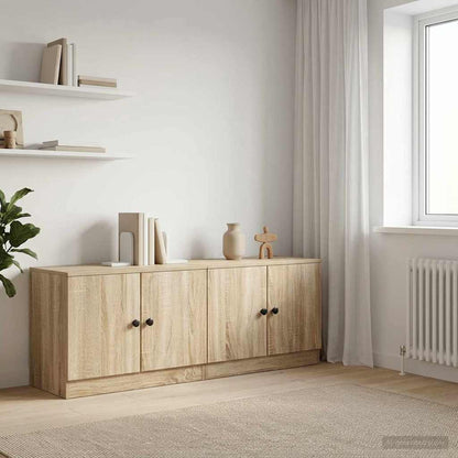 Armario De Almacenamiento Para Cama Alta 2 Uds. Roble Sonoma_2