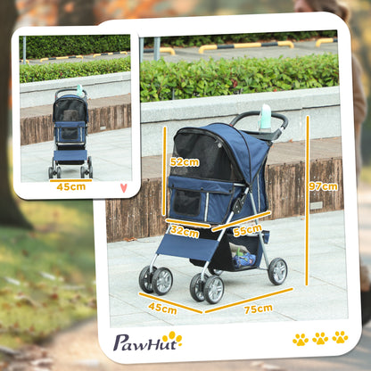 Pawhut Carrito Para Perros Plegable Hasta 10 Kg_2