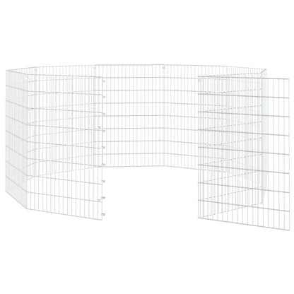 Vidaxl Recinto Animales Corral 10 Paneles Hierro Galvanizado 54x80 Cm_4