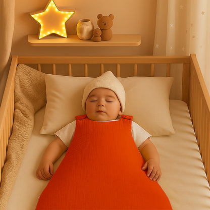 Saco De Dormir De Invierno De Algodón Orgánico Fresa