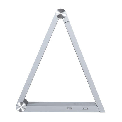 Lámpara De Estudio Silver Triangle Con Cargador Inalámbrico Ti, Blanco Dual, Regulable_2