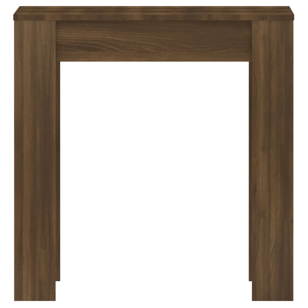 Mesa De Comedor Madera Contrachapada Roble Marrón 140x74,5x76 Cm_2