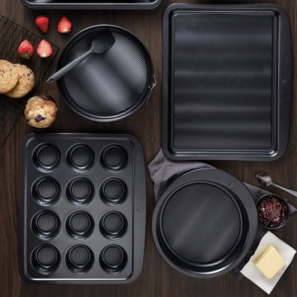 Molde Cuadrado De Horno Para 6 Muffins 28,9x23,1x3,3cm En Acero Al Carbono Masterpro_1