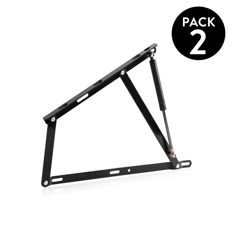 Pack 2 Hidráulicos + Arco Canapés Acero, Negro, 53 X 44,4 X_0