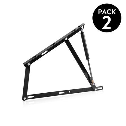 Pack 2 Hidráulicos + Arco Canapés Acero, Negro, 53 X 44,4 X_0