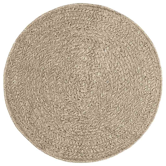 Vidaxl Alfombra Zizur Aspecto Yute Interior/exterior Beige Ø 90 Cm_0