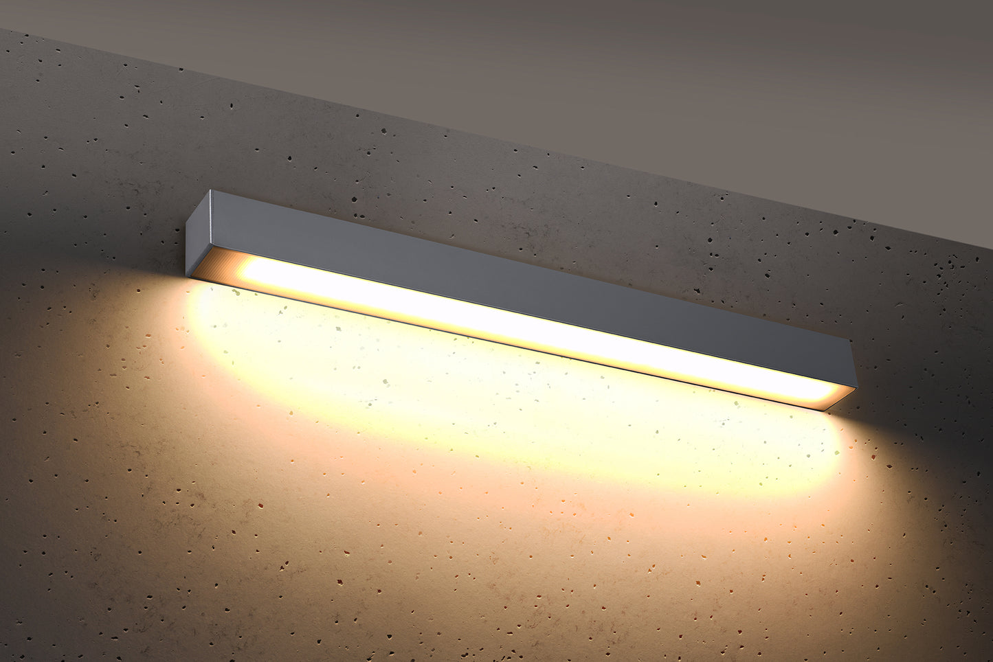 Aplique De Pared Pinne Led 65 Gris, 22w_2