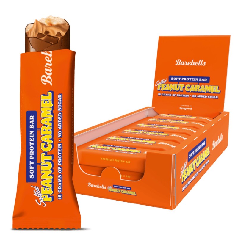 Caja De 12 Barritas Salted Peanut Caramel Barebells_0