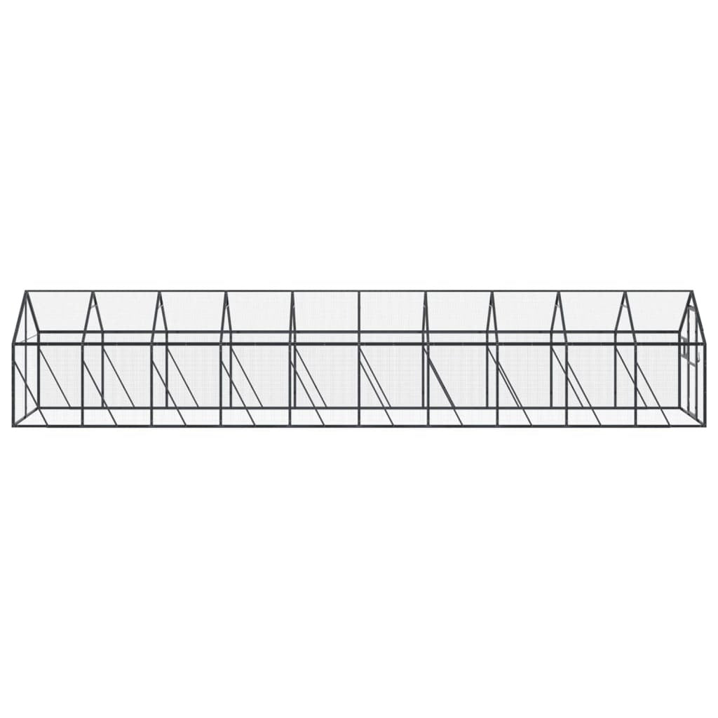 Vidaxl Pajarera De Aluminio Gris Antracita 1,79x10x1,85 M_3