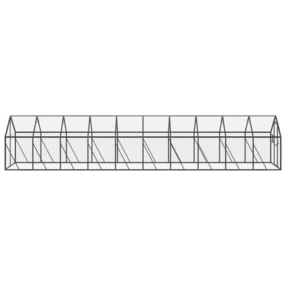 Vidaxl Pajarera De Aluminio Gris Antracita 1,79x10x1,85 M_3