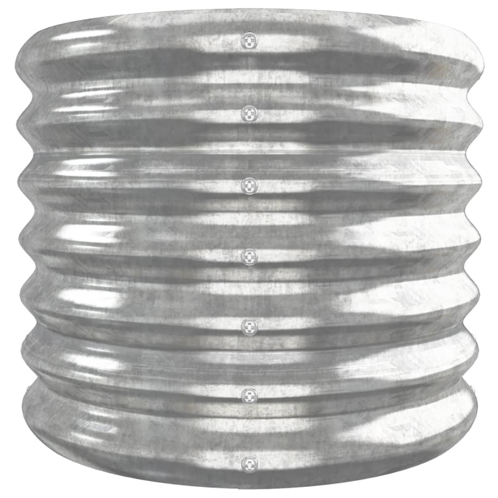 Jardinera Arriate Acero Galvanizado Plata 260x40x36 Cm_3