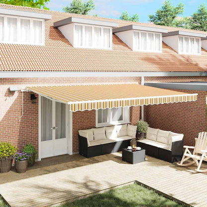 Toldo Retráctil Multicolor 500 X 350 Cm Tela Y Aluminio_1