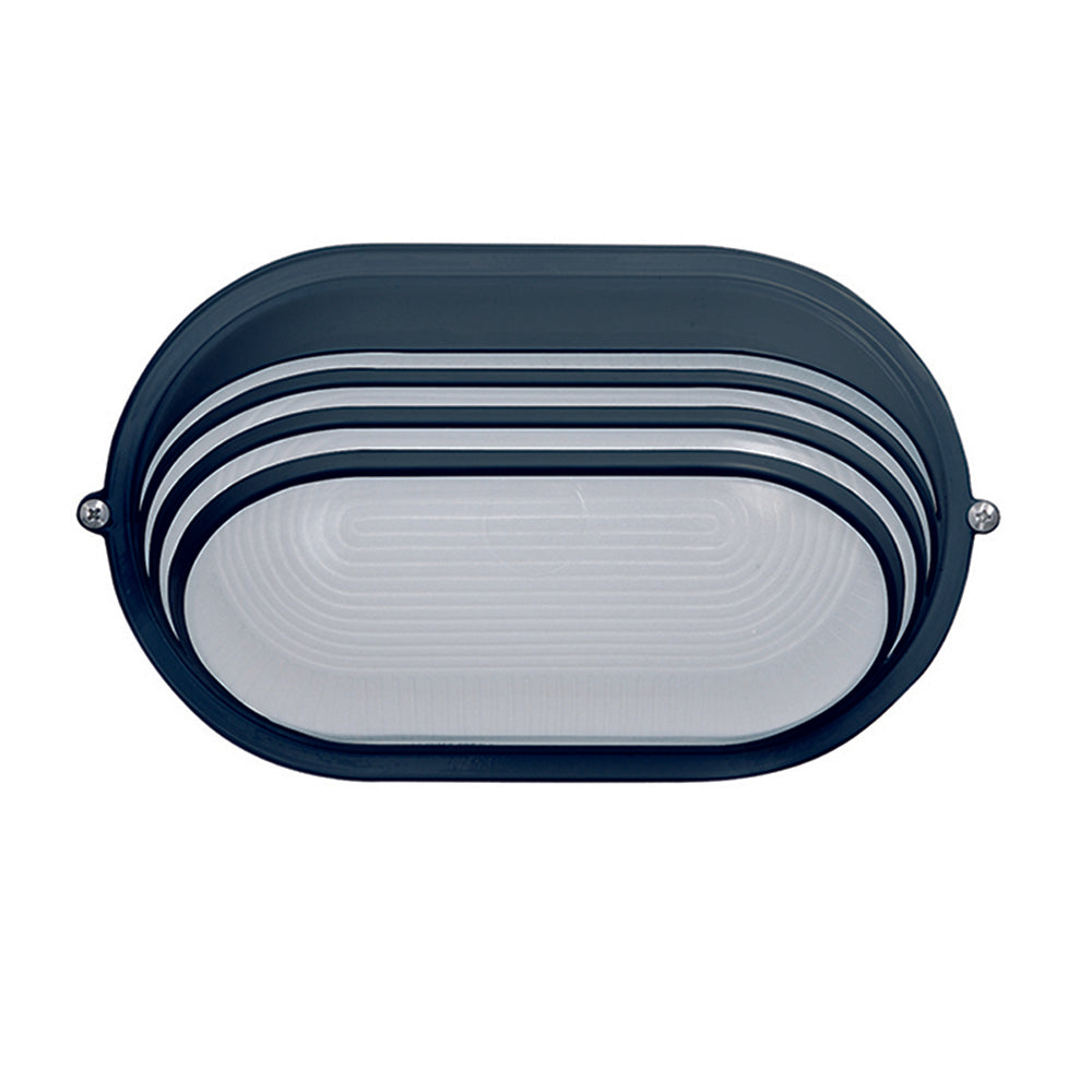 Aplique Oval Uppsala Negro Luxform_0