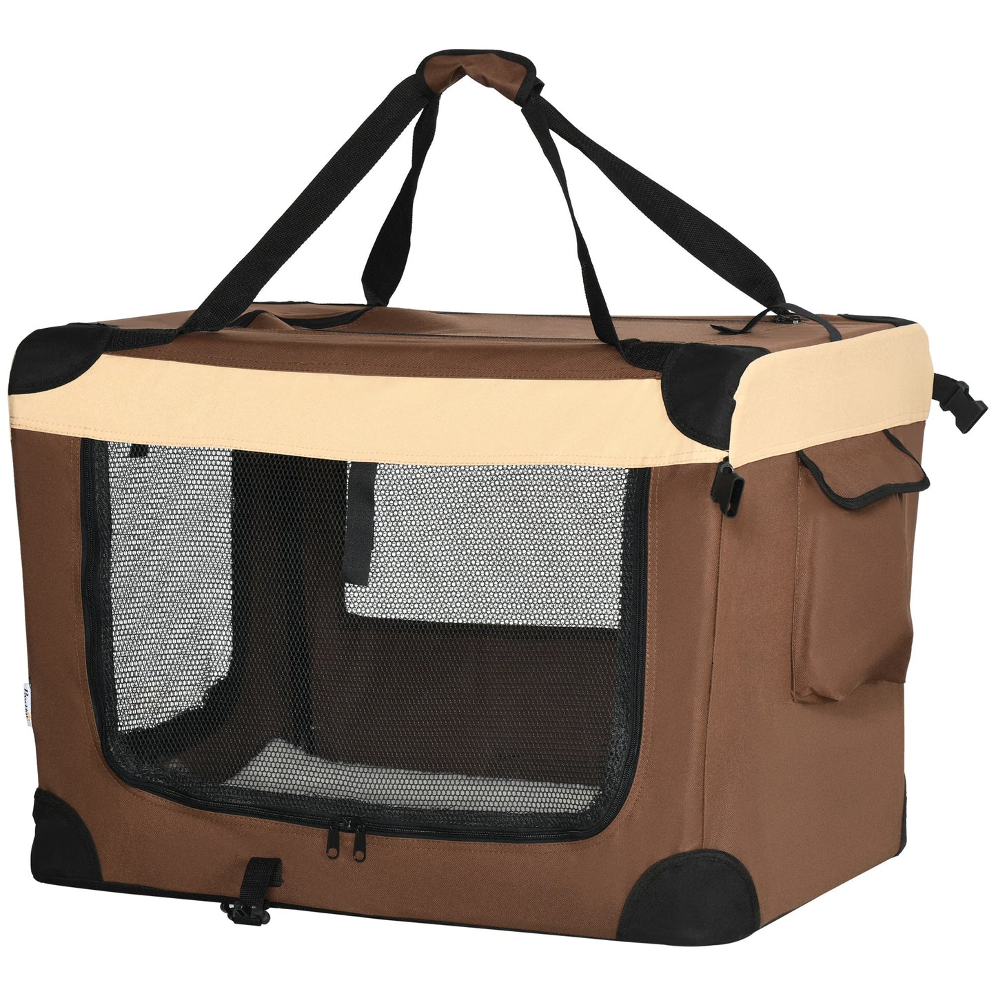 Pawhut Transportín Mochila Para Perros Gatos Plegable Con Cojín Suave 70x51x50cm_1