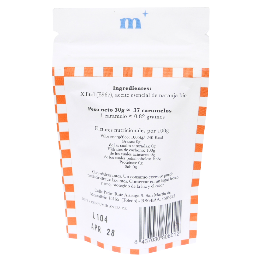 Caramelos 100% De Xilitol Sin Azucár · Naranja 30g_5