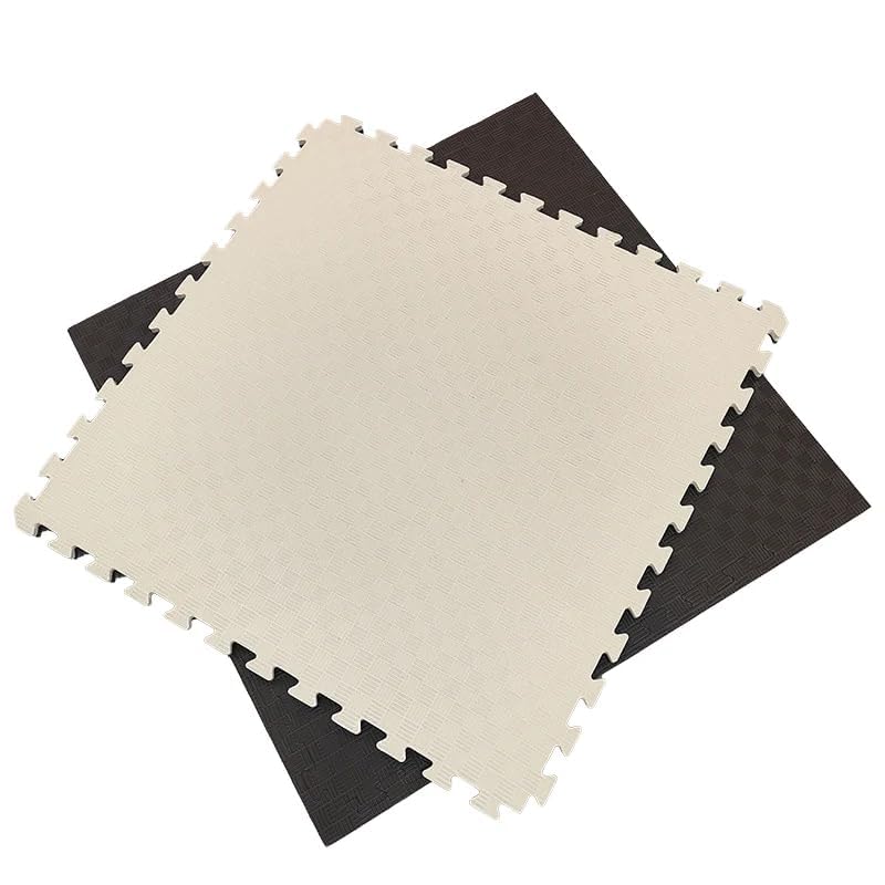 Artatami® Tatami Puzzle 1x1x40 mm Marron - Beige【1 Unidad】 Alta Densidad EVA – Judo, BJJ, MMA y Lucha_0