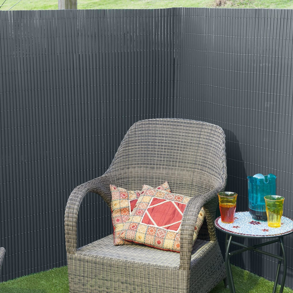 Nature Canisse Pvc Doble Cara - 1500 G / M² - Juego De Fijación - Gris Antracita - 1 X 3 M_1