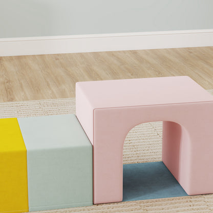 Aiyaplay Juego De 8 Bloques De Espuma Para Niños Fundas Lavables Multicolor_3