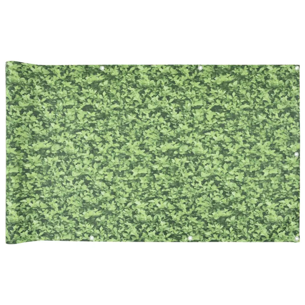 Pantalla De Privacidad De Balcón Pvc Plantas Verde 1000x120 Cm / Vetonek_3