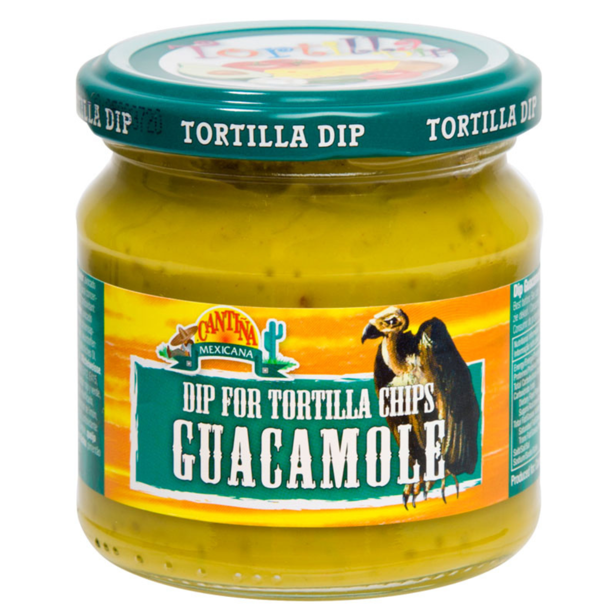 Salsa guacamole dip tarro Cantina mexicana 190 grs