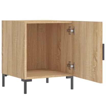 Mesitas Noche 2 Uds Madera Ingeniería Roble Sonoma 40x40x50 Cm_4