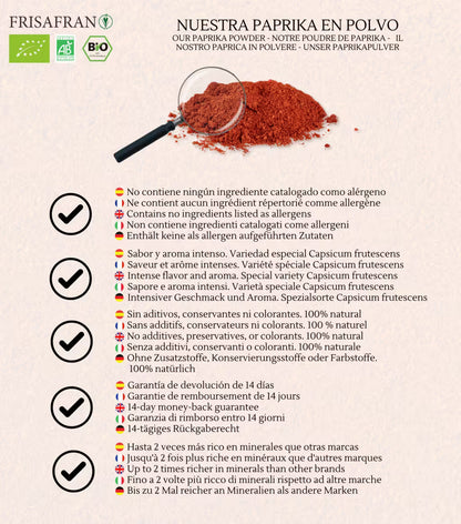 Pimentón En Polvo Ecológico | Sabor Picante 200 G_3