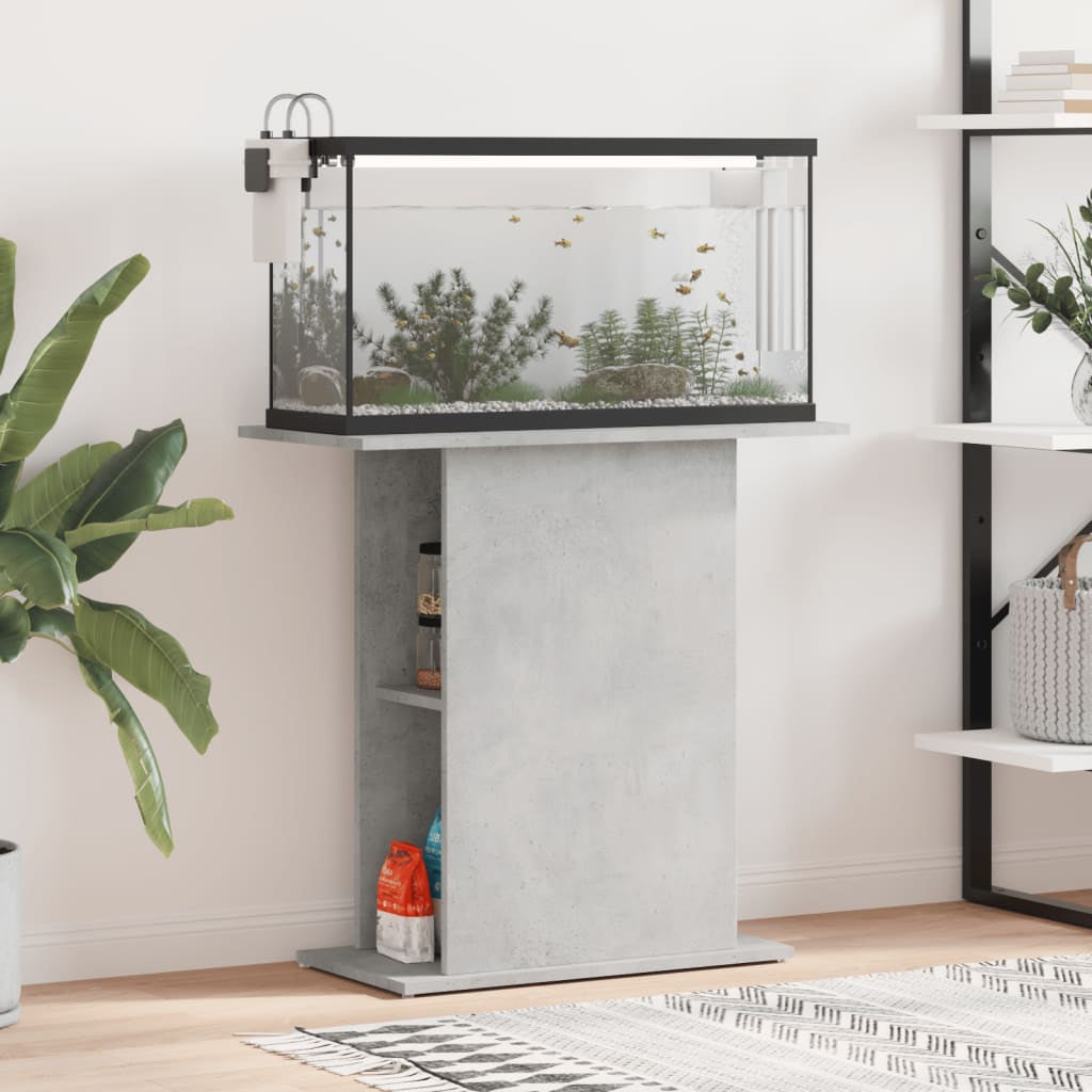 Vidaxl Soporte De Acuario Madera Ingeniería Gris Hormigón 75x36x72,5cm_1