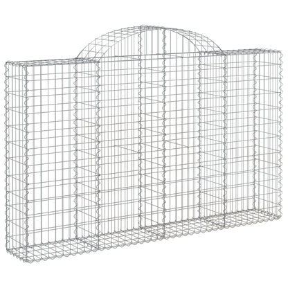 Cestas De Gaviones 8 Uds Forma De Arco Hierro 200x30x120/140 Cm_2