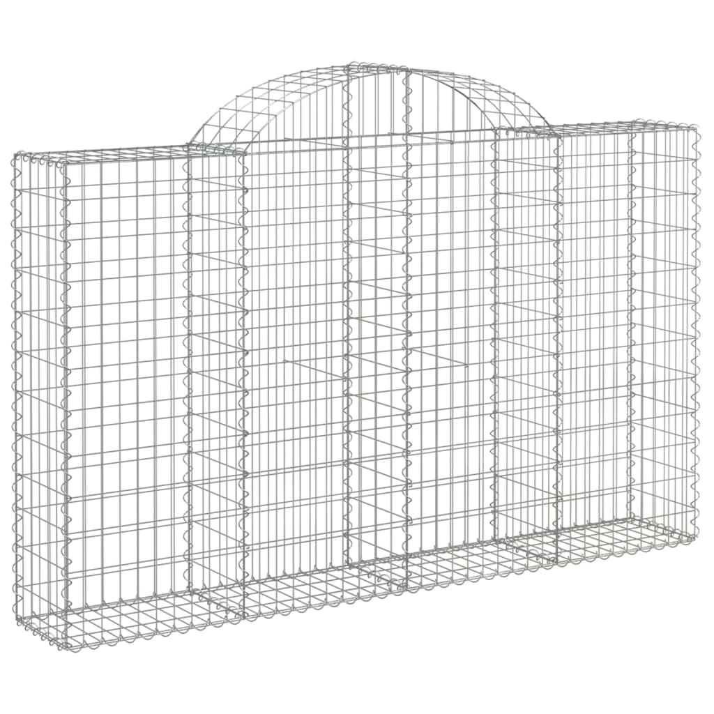 Cestas De Gaviones 25 Uds Forma De Arco Hierro 200x30x120/140cm_2