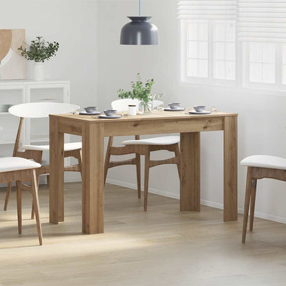 Mesa De Comedor Roble Artesano 120x60x76cm Madera Reconstituida_1