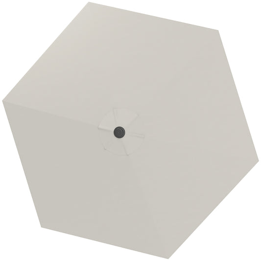Outsunny Toldo De Recambio De Sombrilla De 3 M Con Ventilación Superior Crema_0
