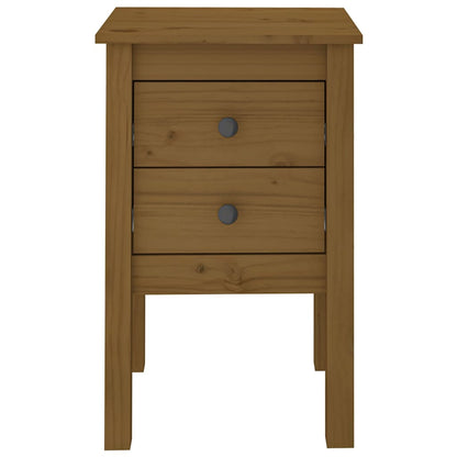 Mesitas De Noche 2 Uds Madera De Pino Marrón Miel 40x35x61,5 Cm_4