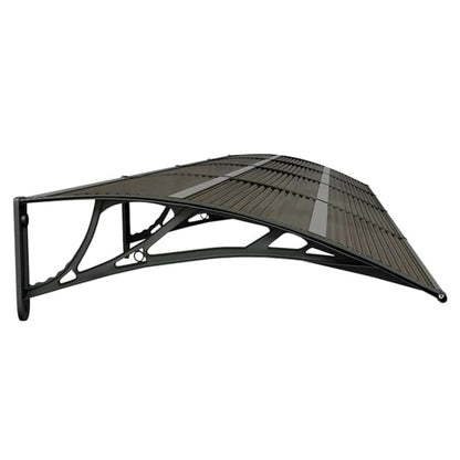 Marquesina De Puerta Policarbonato Negro 400x75 Cm_4