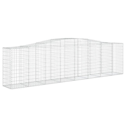 Cestas De Gaviones 9 Uds Forma De Arco Hierro 400x50x100/120 Cm_2