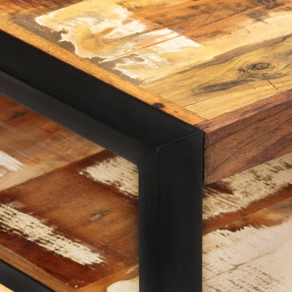 Mesa De Centro Madera Maciza Reciclada 120x60x40 Cm_1