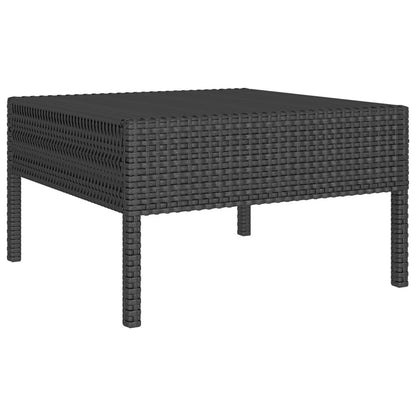 Vidaxl Set De Muebles De Jardín 3 Pzas Y Cojines Ratán Sintético Negro_4
