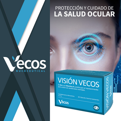 Visión Vecos 60 Cápsulas | Mantenimiento De La Visión Y Salud Ocular | Con Luteína, Dha Y Astaxantina_1