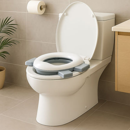 Orinal Infantil Multifunción Plegable, Color Gris Y Blanco Bathby_3