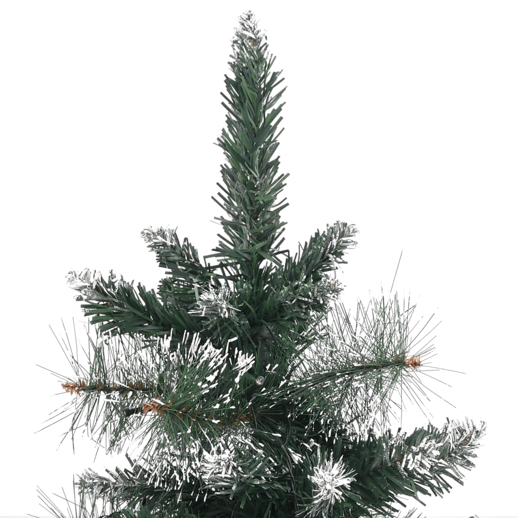 Vidaxl Árbol De Navidad Preiluminado Con Luces Y Soporte Verde 90 Cm_4