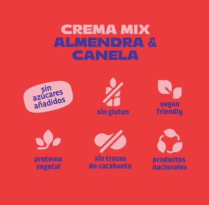 Pack crema de almendra y canela 6 uds The Nut Club 1200g_4