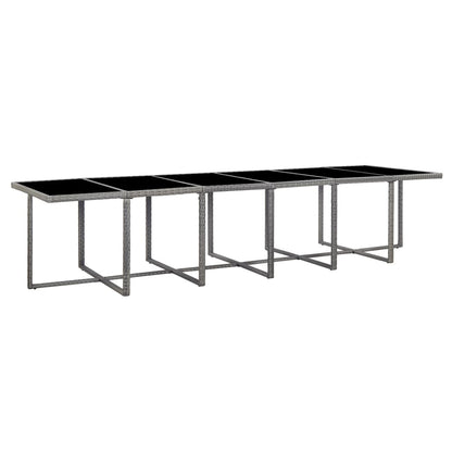 Vidaxl Set De Comedor De Jardín 17 Pzas Y Cojines Ratán Sintético Gris_3