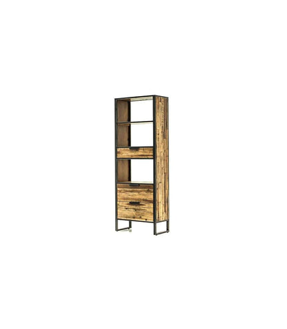 Estantería 3 Cajones Modelo Ele L02 Acabado Envejecido, 70cm(ancho) 190cm(alto) 35cm(fondo)._0