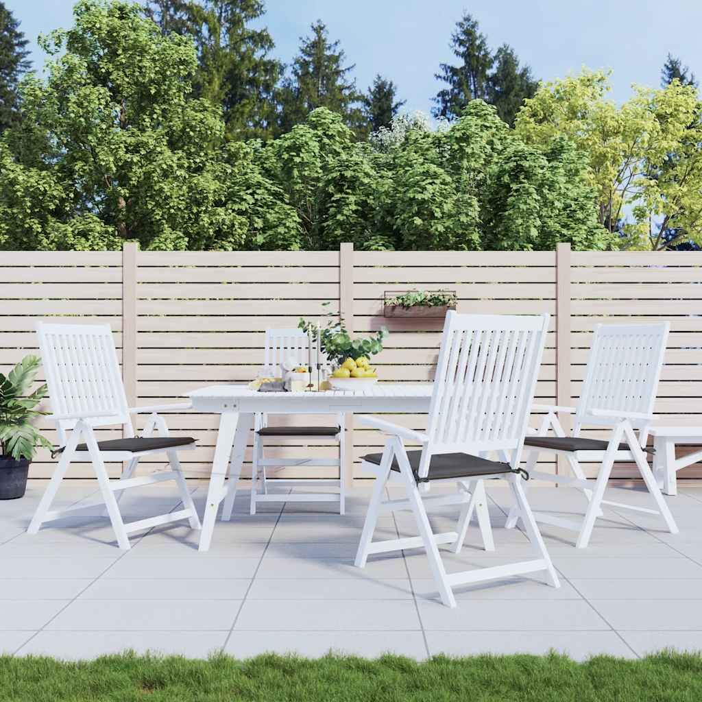 Vidaxl Cojines Silla De Jardín 4 Uds Tela Oxford Antracita 50x50x4 Cm_1